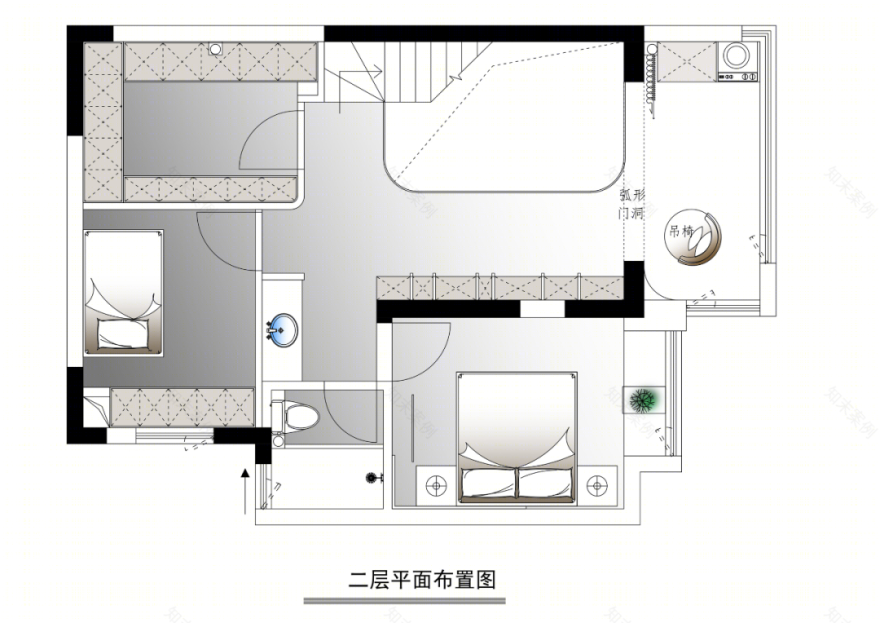 深零设计|【国贸天成】140m2隽永书香，诠释独特艺术生活！-16