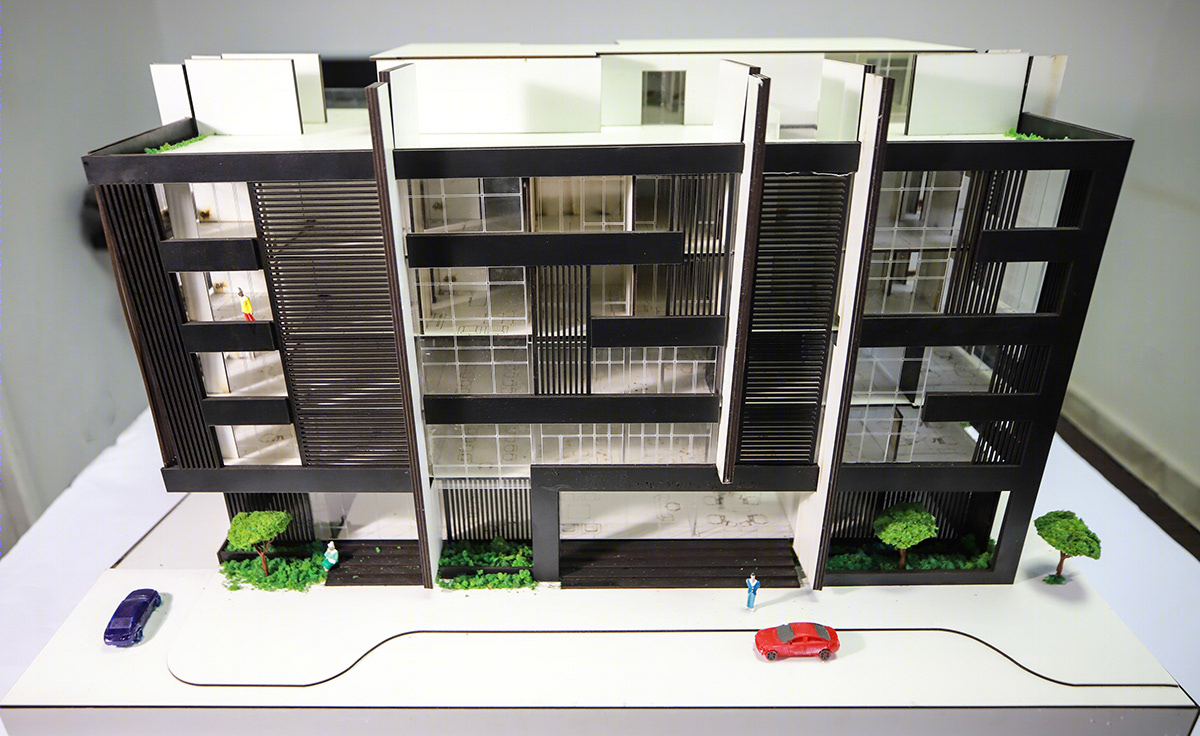Anastasiya Gushchina丨办公建筑丨Physical Model (Office Building)-0