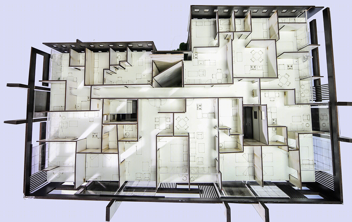 Anastasiya Gushchina丨办公建筑丨Physical Model (Office Building)-1