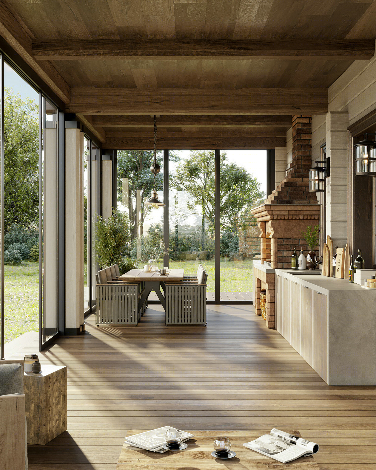 莫斯科360㎡木屋设计 至高境界的美！-7