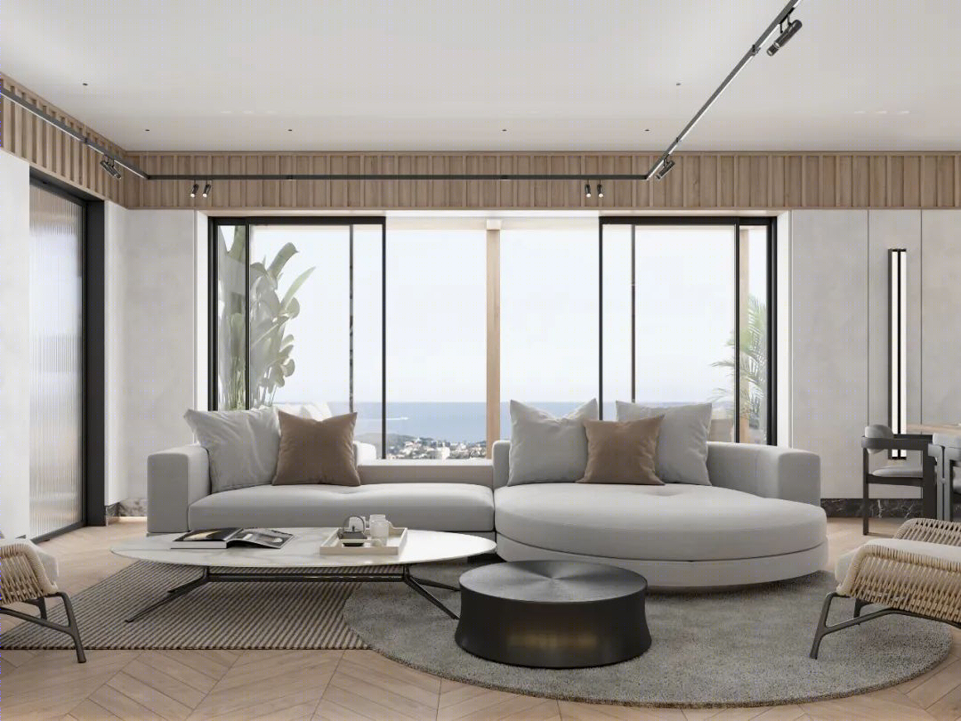 DE&DE 新作 | 95m²简约私宅，大理石与原木的和谐-4