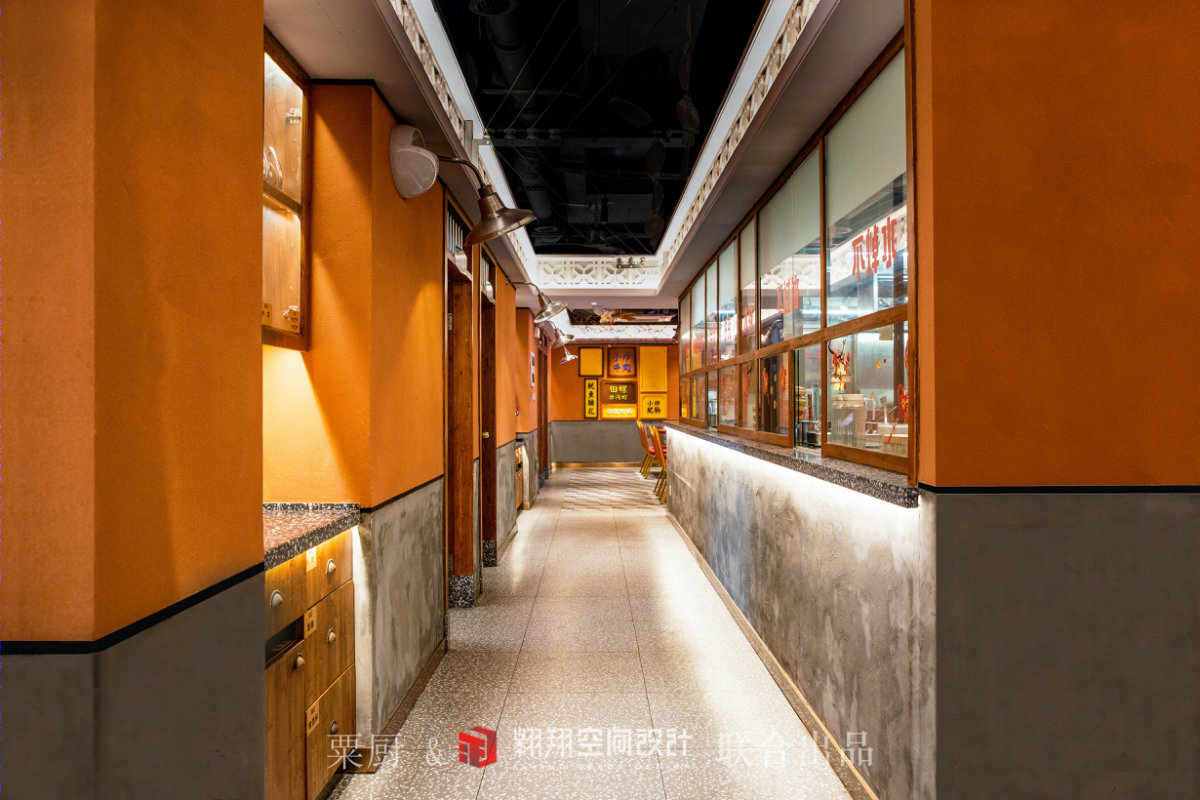 粟厨观沙岭店 | 极简工业风餐厅设计-15