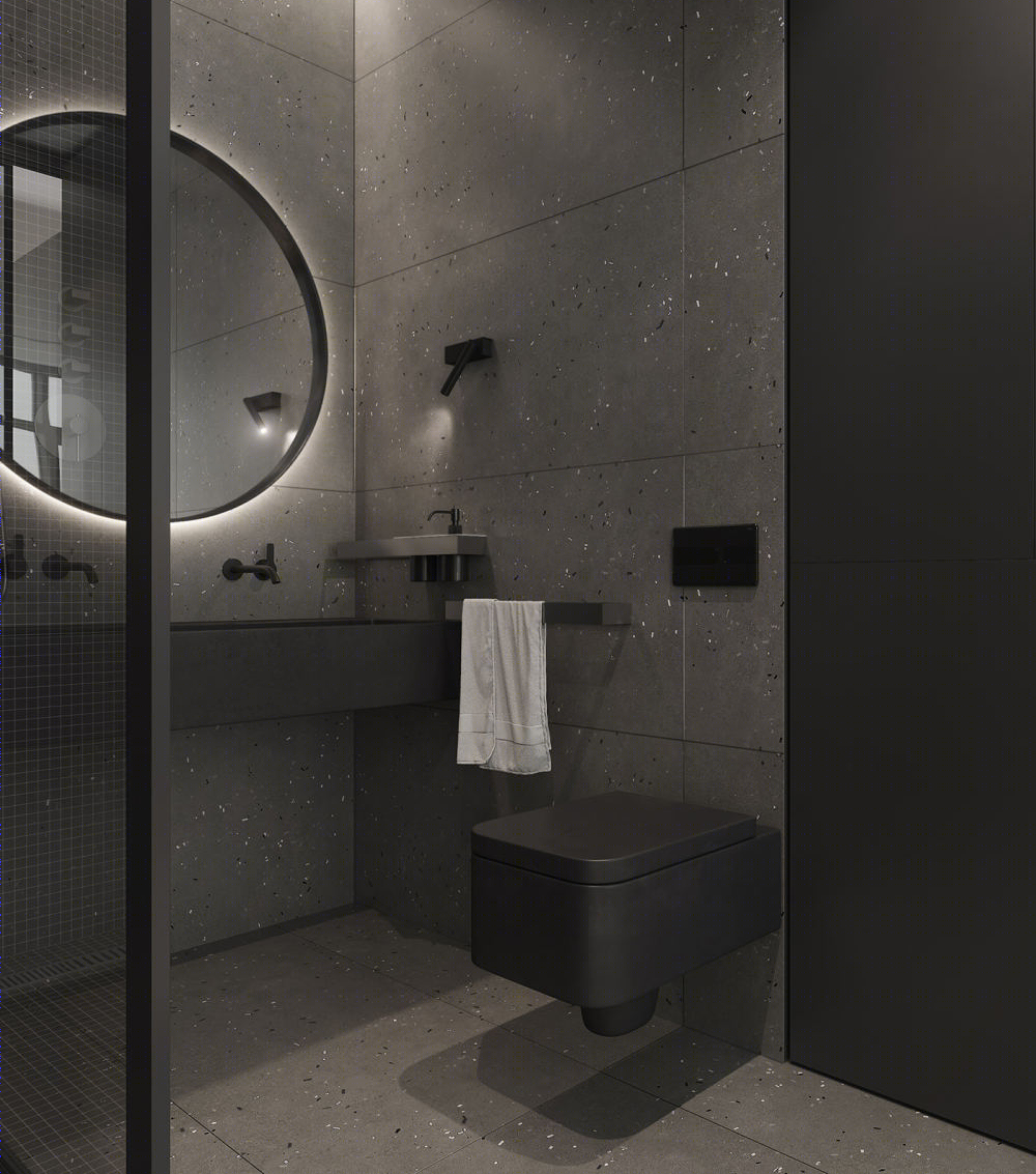 简约黑白公寓设计-12