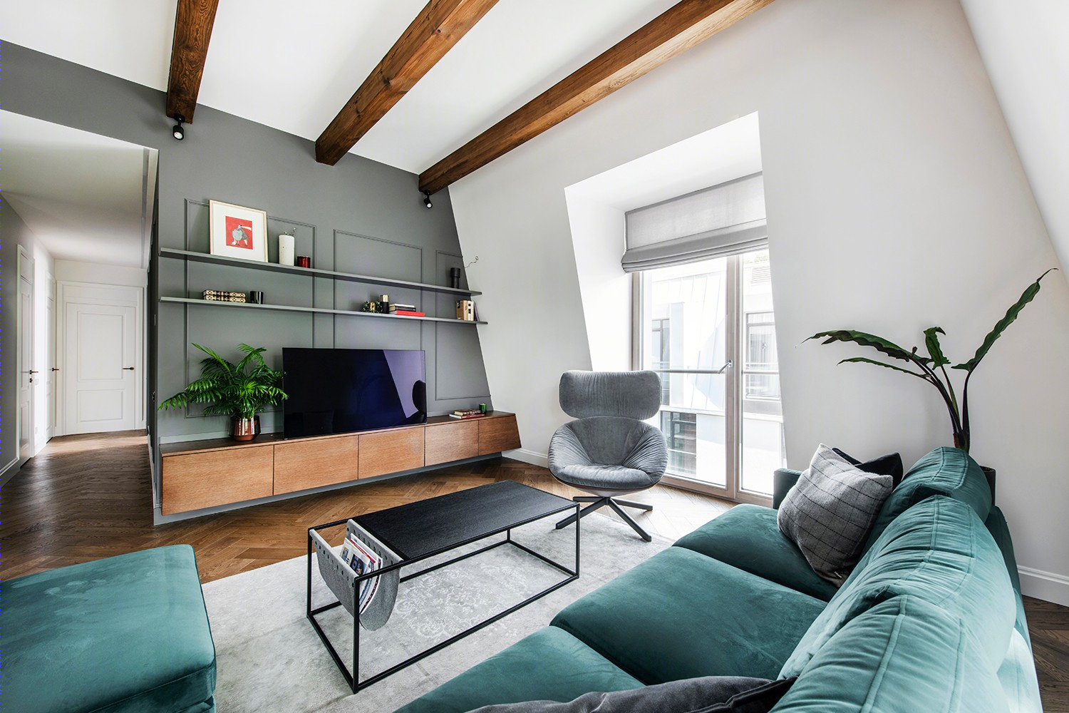 105㎡现代绿意寓所 | InArch 工作室打造时尚国外住宅-5