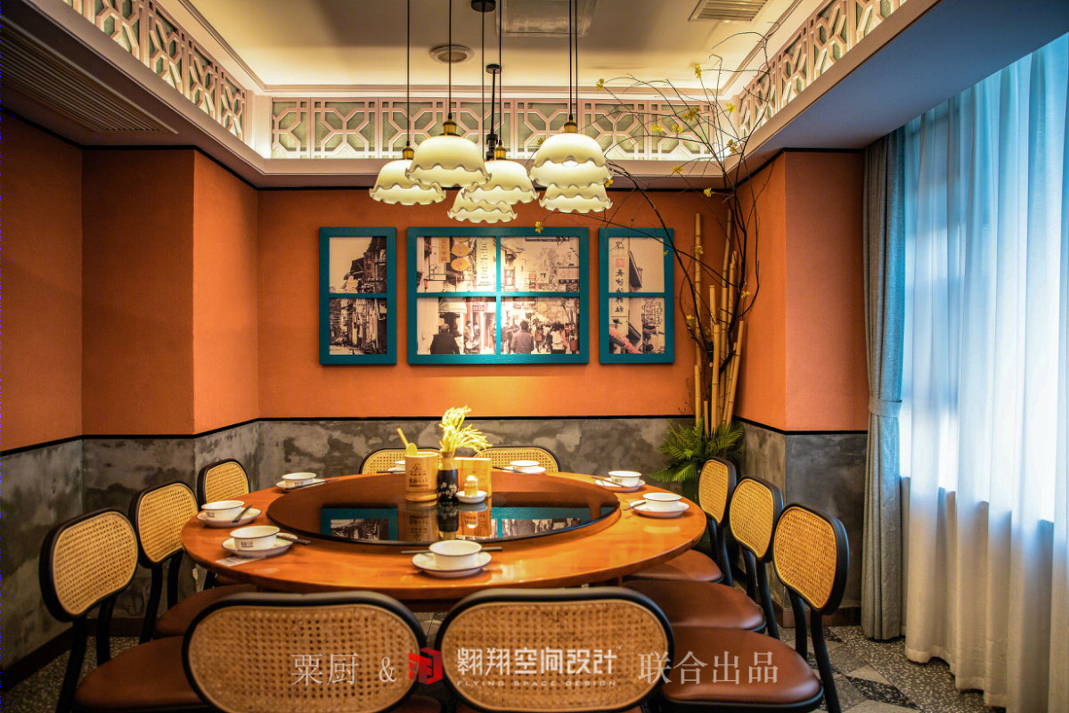 粟厨观沙岭店 | 极简工业风餐厅设计-20