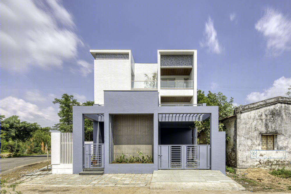 印度垂直的四合院(2020)(Manoj Patel Design Studio)设计-34