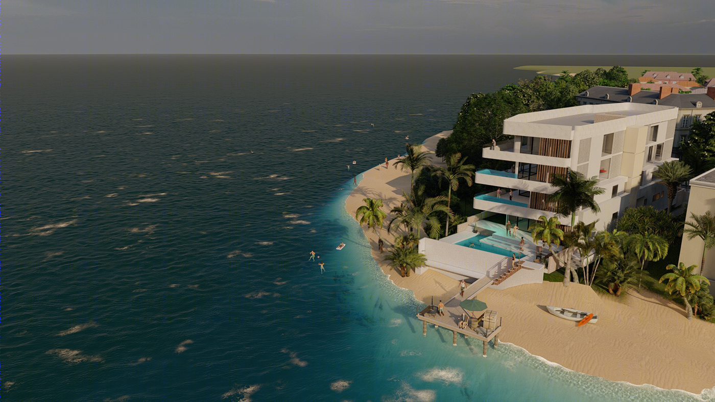 Anastasiya Gushchina丨别墅建筑丨Exterior 3d render-0