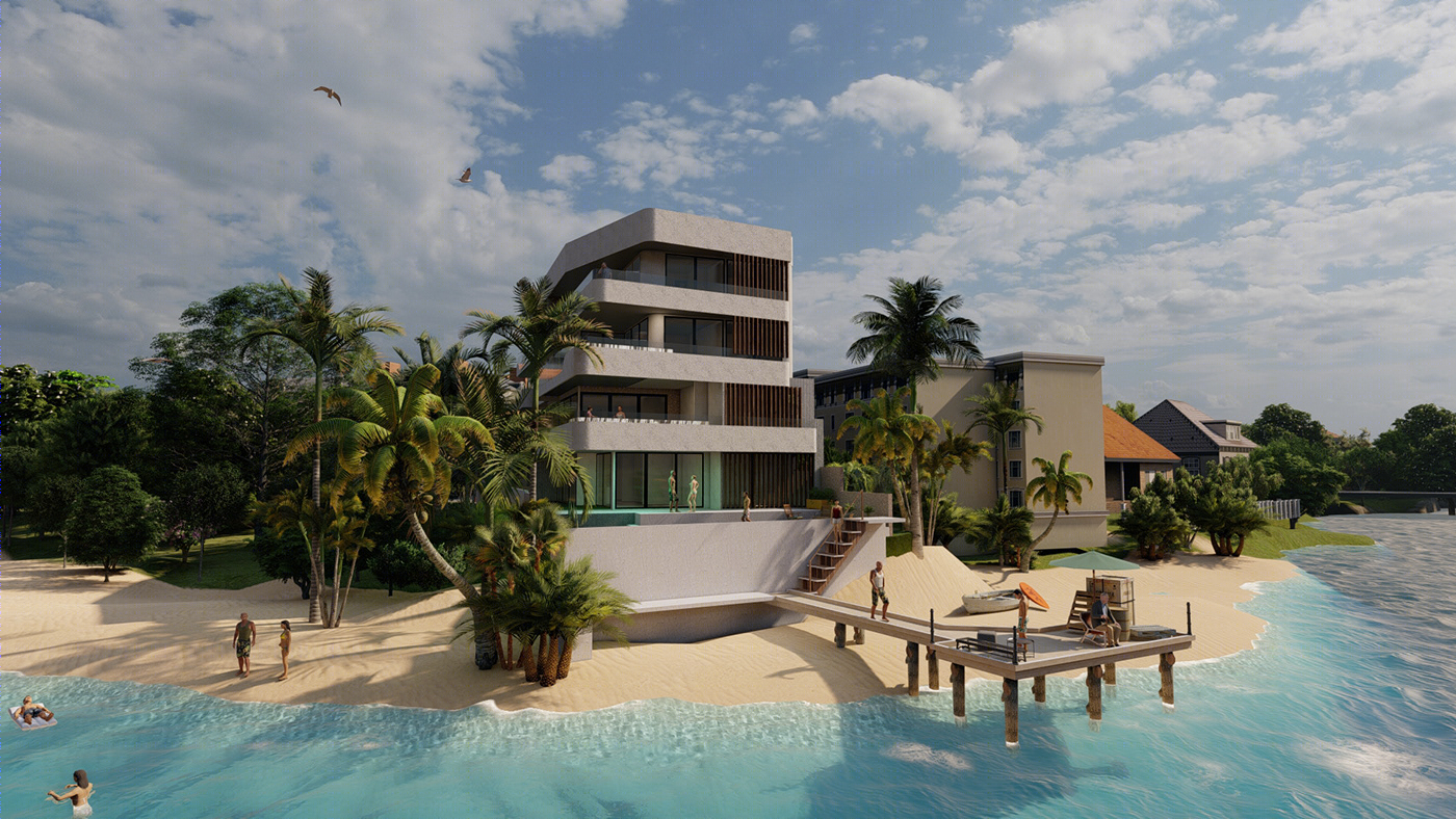 Anastasiya Gushchina丨别墅建筑丨Exterior 3d render-2