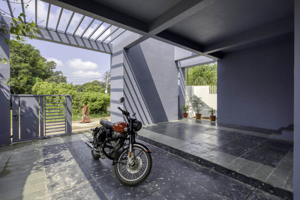 印度垂直的四合院(2020)(Manoj Patel Design Studio)设计-36