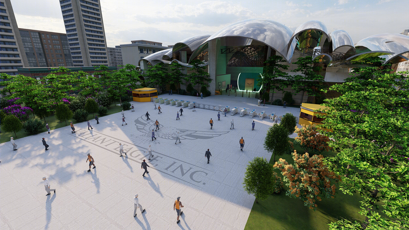 Anastasiya Gushchina丨别墅建筑丨Exterior 3d render-4