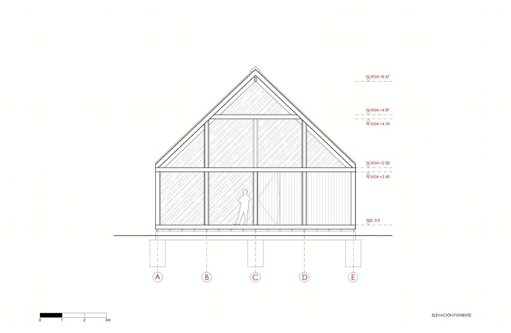 智利原生森林中的简约木质家园-25