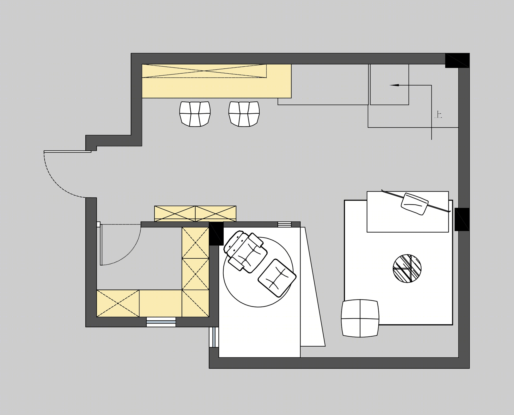 极简主义下的多彩地下室设计-12