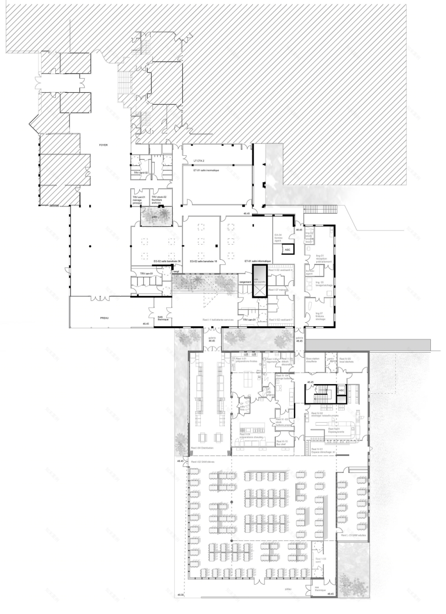 融合校园环境的 Barnato Hall Addition Phase 1 设计-2
