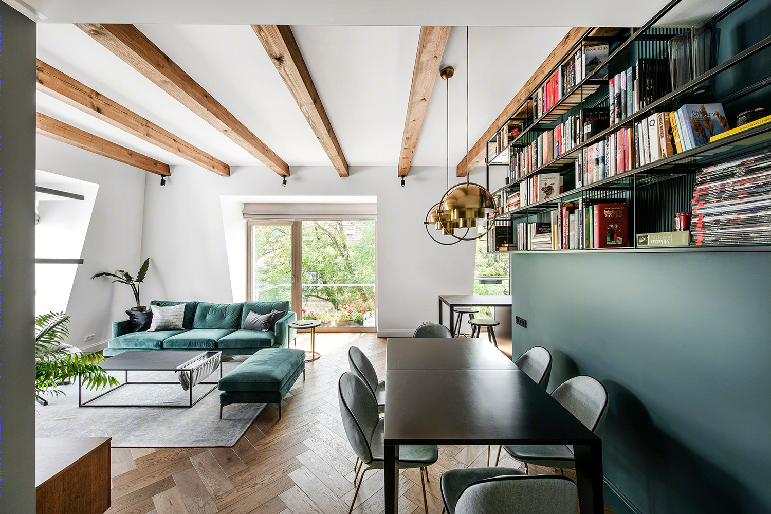 105㎡现代绿意寓所 | InArch 工作室打造时尚国外住宅-11