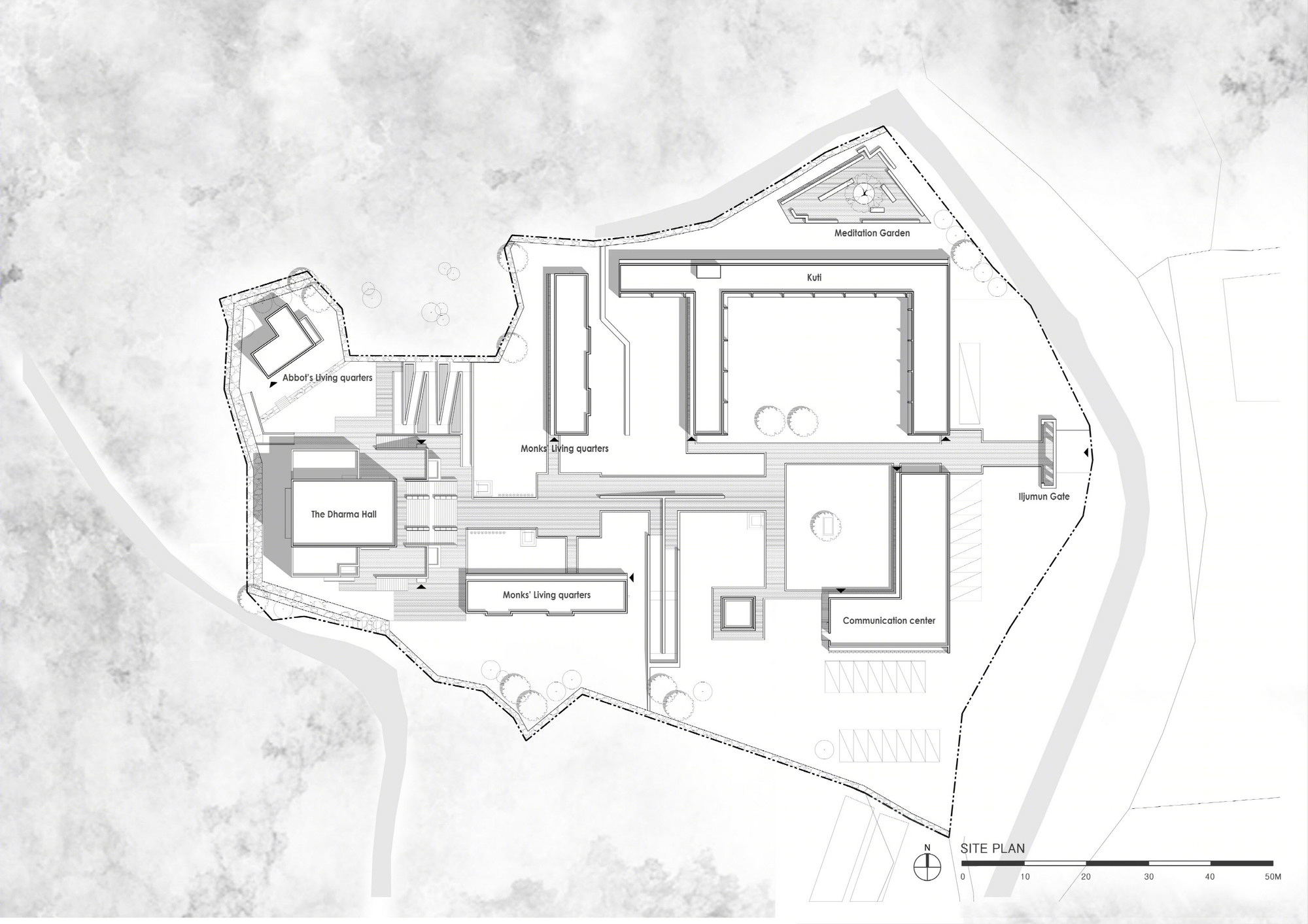 Jetavana Seon(Zen)Center 的佛教寺庙设计-2