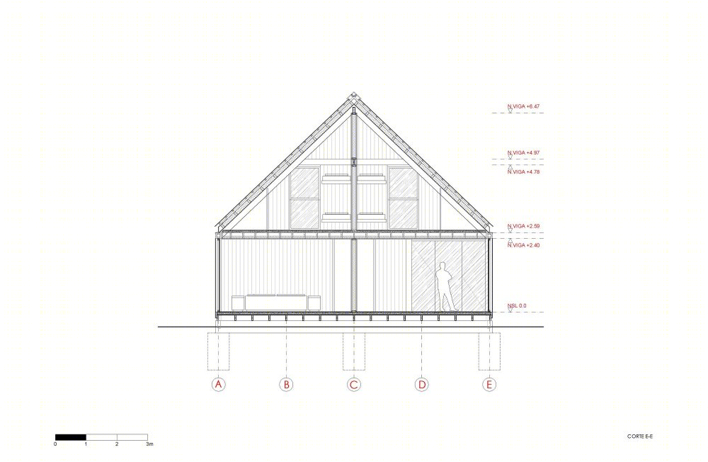 智利原生森林中的简约木质家园-27