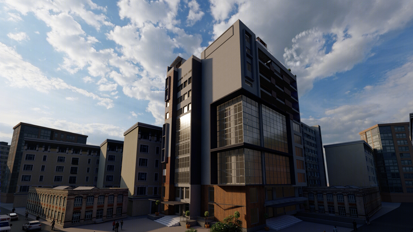 Anastasiya Gushchina丨别墅建筑丨Exterior 3d render-6