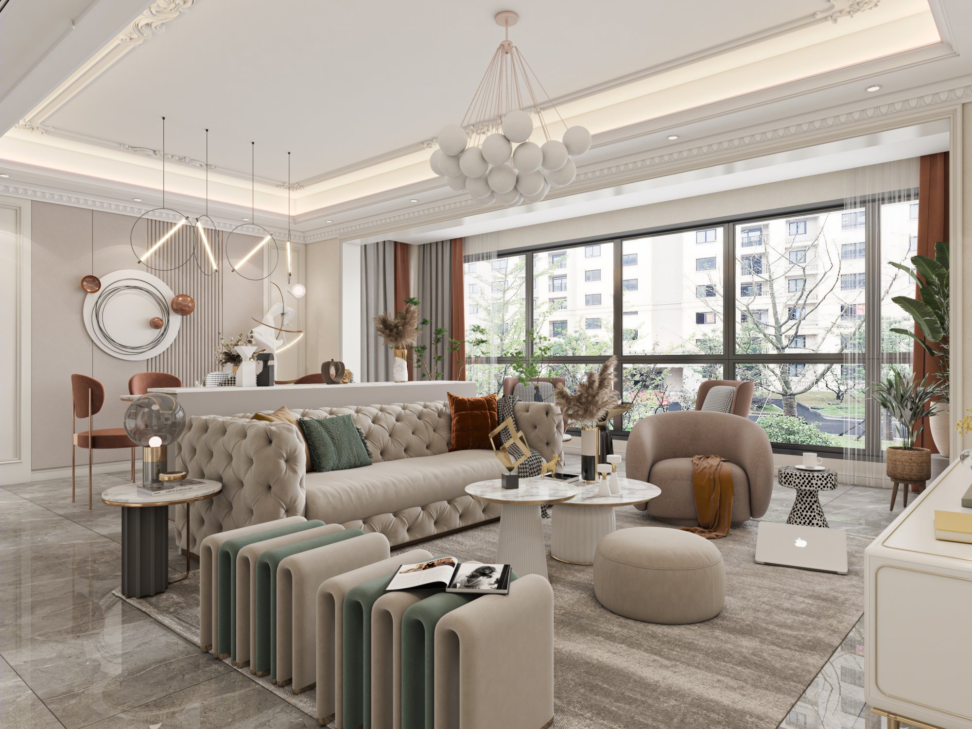 法式浪漫的优雅空间-11