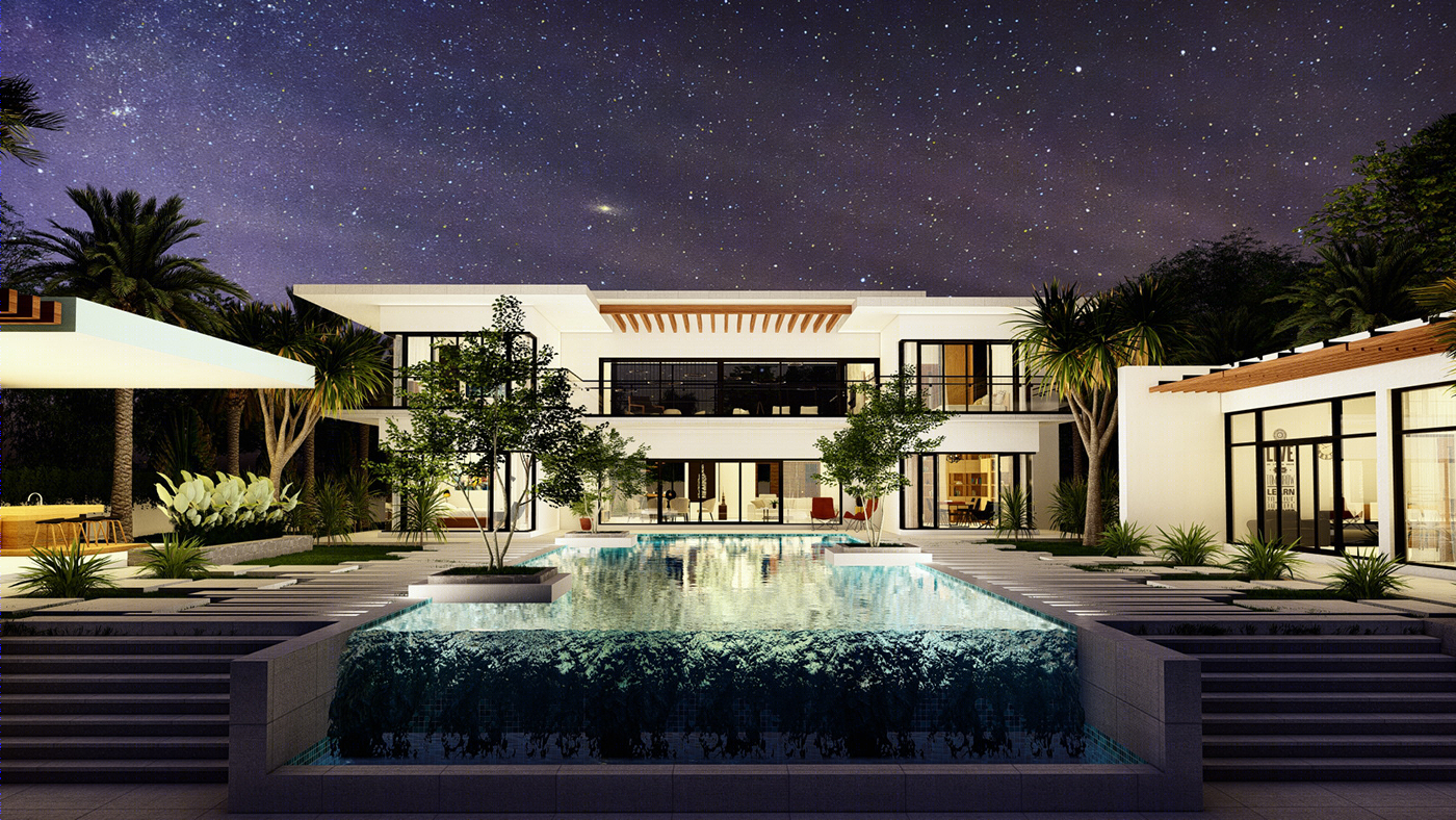 Anastasiya Gushchina丨别墅建筑丨Exterior 3d render-7