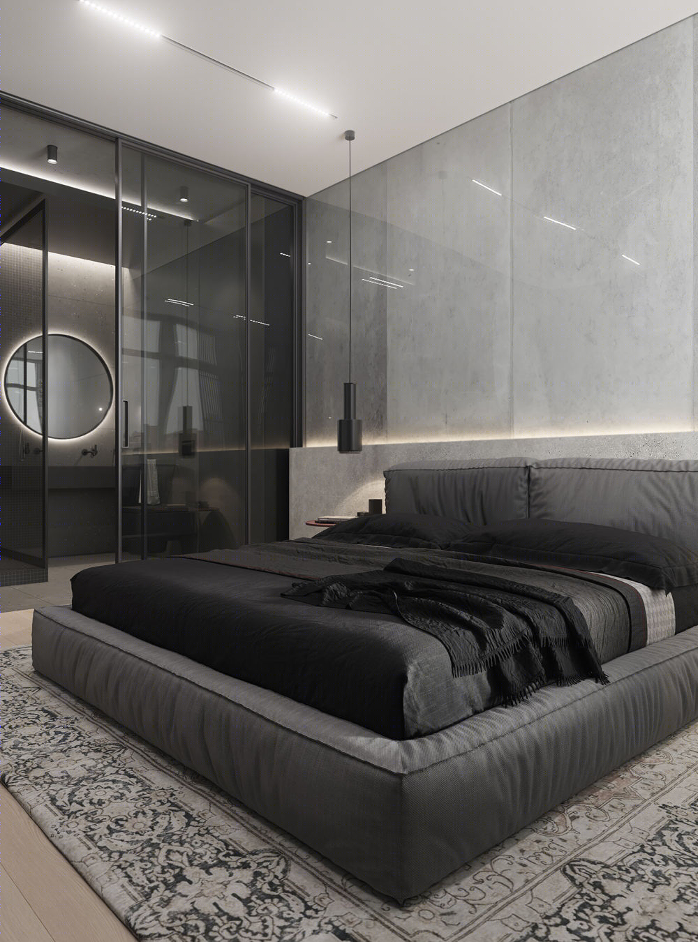 简约黑白公寓设计-15