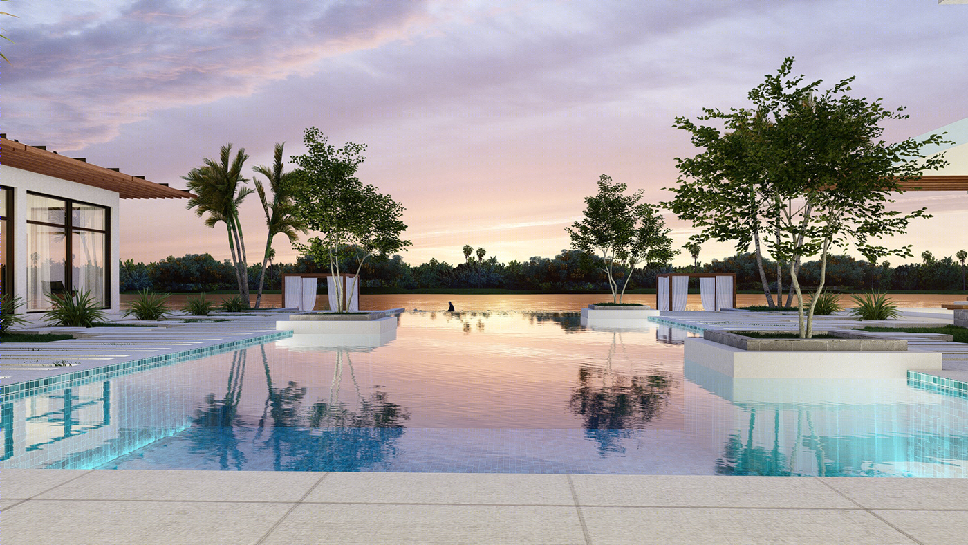 Anastasiya Gushchina丨别墅建筑丨Exterior 3d render-9