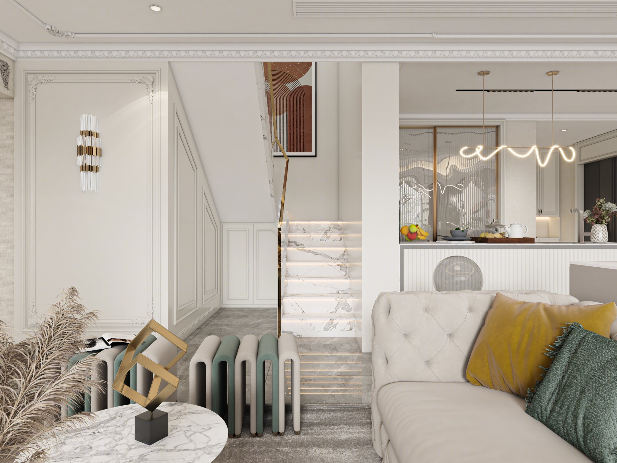 法式浪漫的优雅空间-12