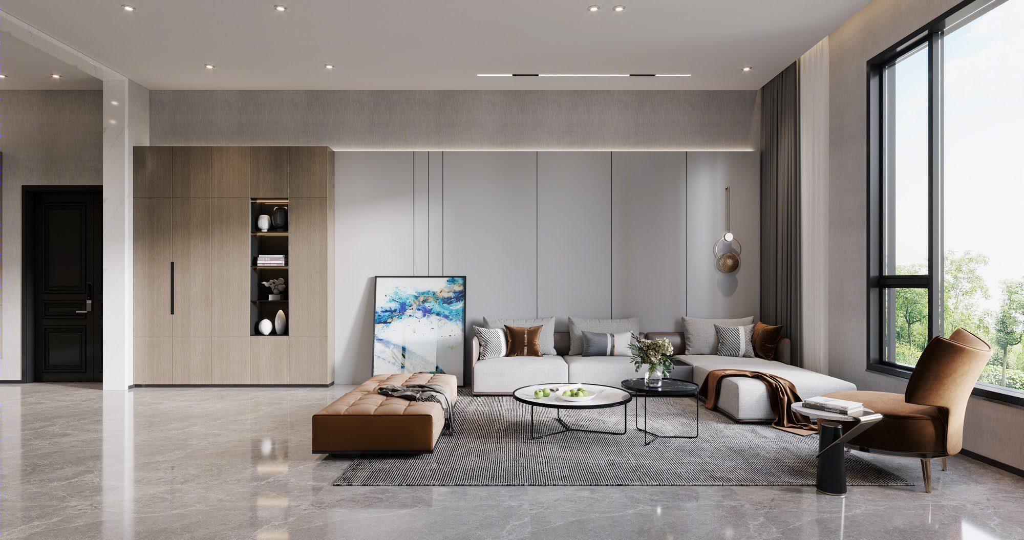 安徽现代简约办公空间设计丨中国安徽丨知萌视觉表现-9