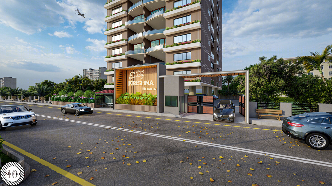 Anastasiya Gushchina丨公寓建筑丨KRISHNA HEIGHTS-5