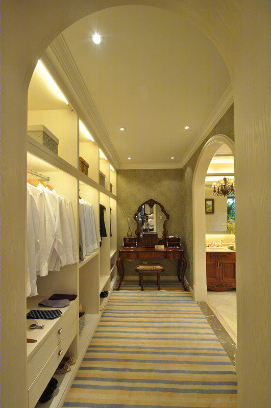 重庆奥林匹亚花园六期美式双拼别墅样板房设计-4