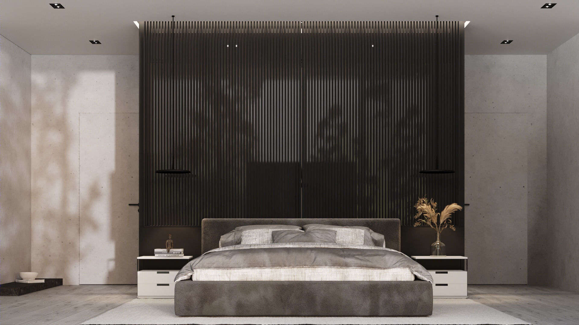 400平 简约灰调子大空间设计-22