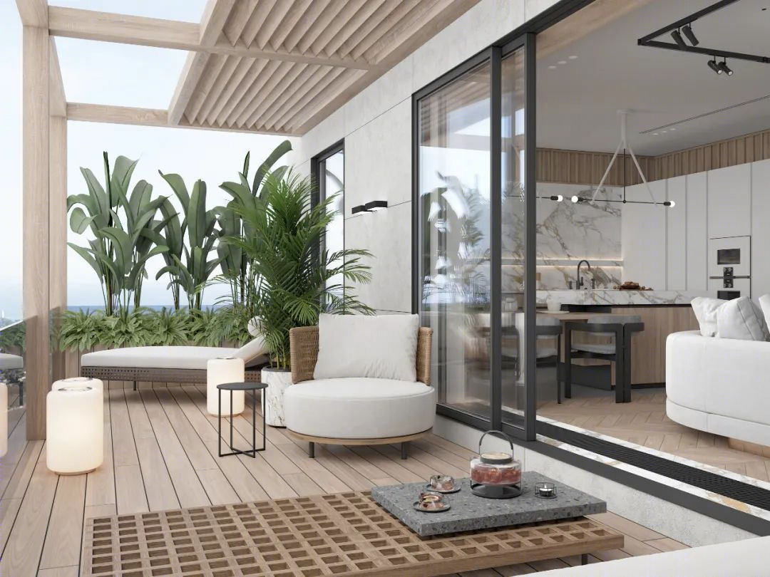 DE&DE 新作 | 95m²简约私宅，大理石与原木的和谐-15