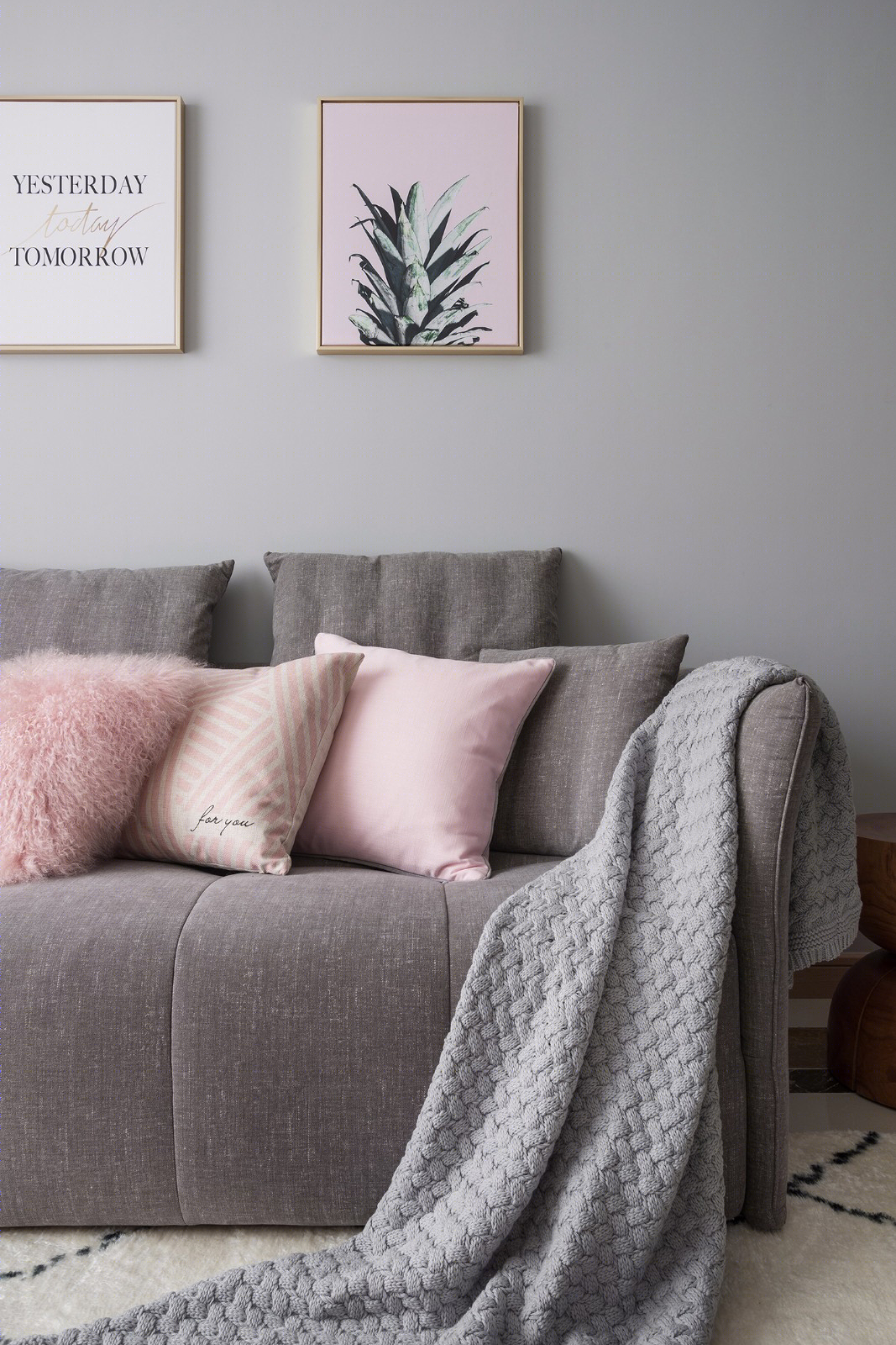 88㎡北欧风灰度空间 | 清新梦幻的粉色公主小天地-10