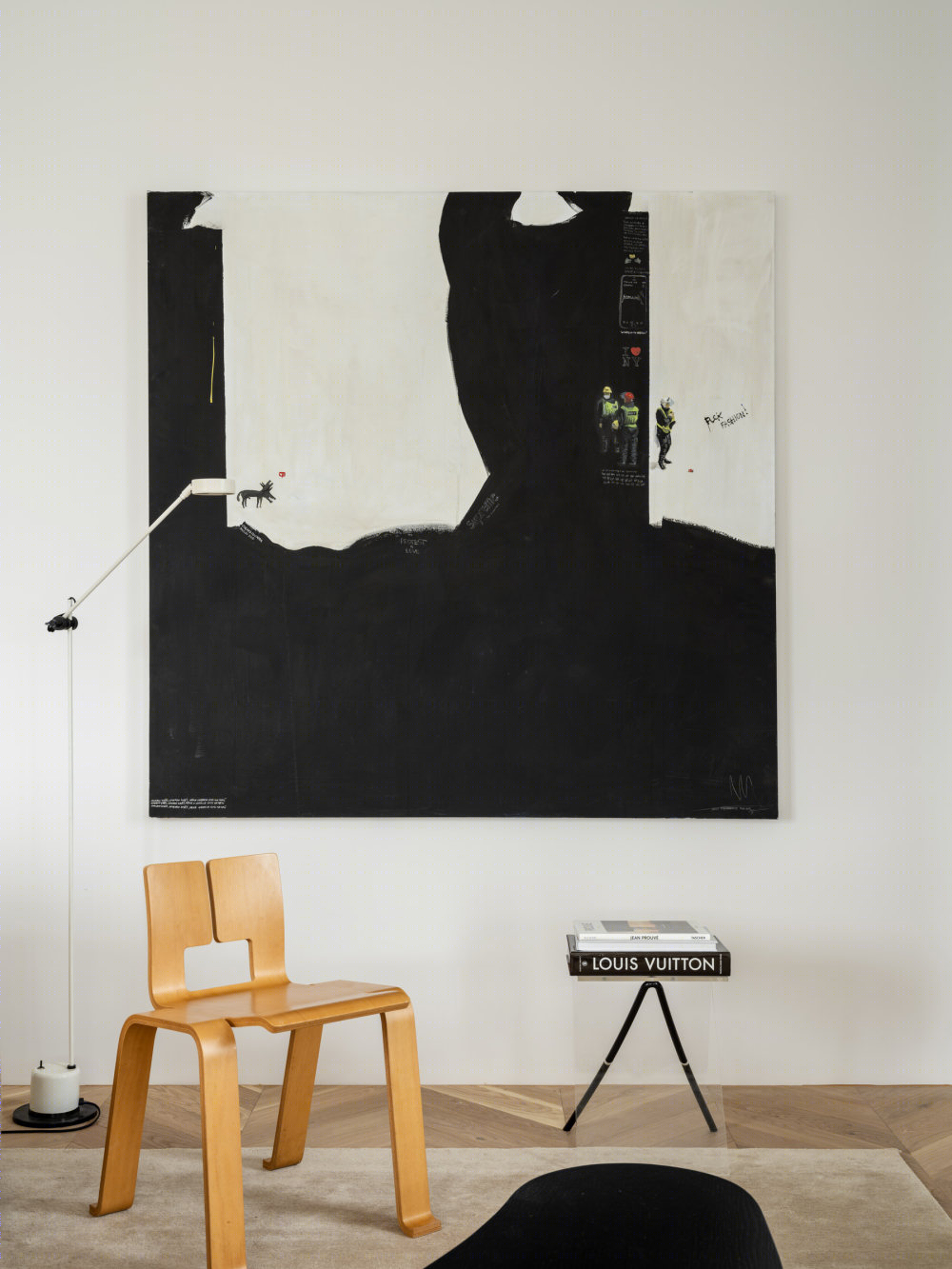 莫斯科 74 平米公寓，前卫几何与艺术的完美融合-10