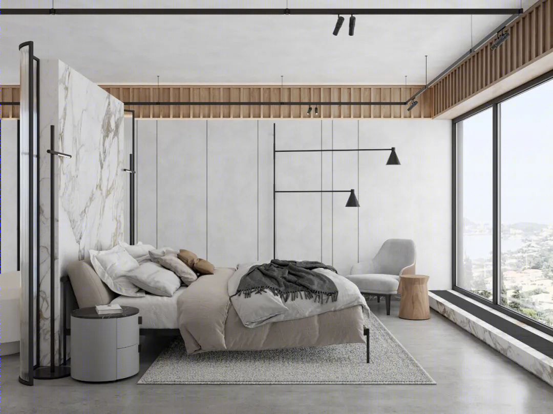DE&DE 新作 | 95m²简约私宅，大理石与原木的和谐-21
