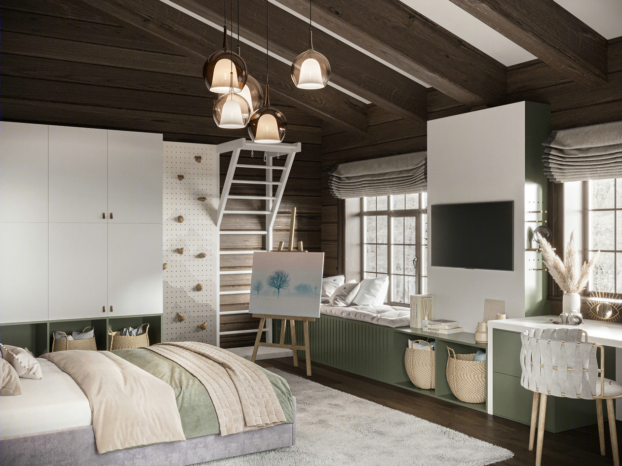 莫斯科360㎡木屋设计 至高境界的美！-19