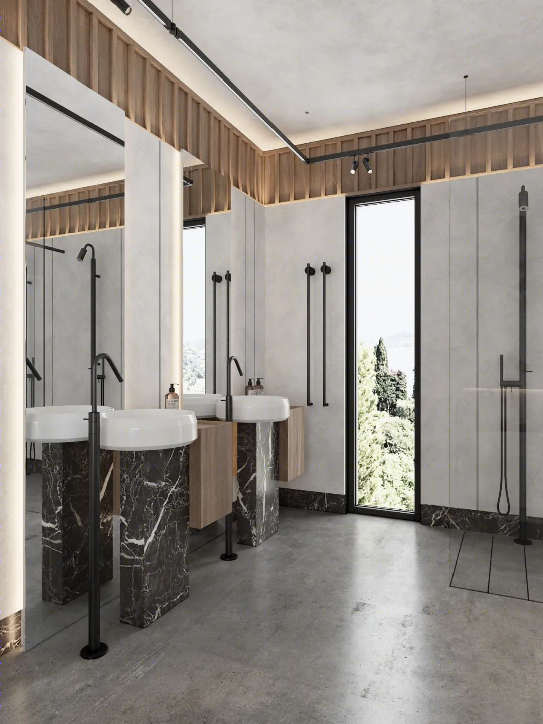 DE&DE 新作 | 95m²简约私宅,大理石与原木的和谐-29