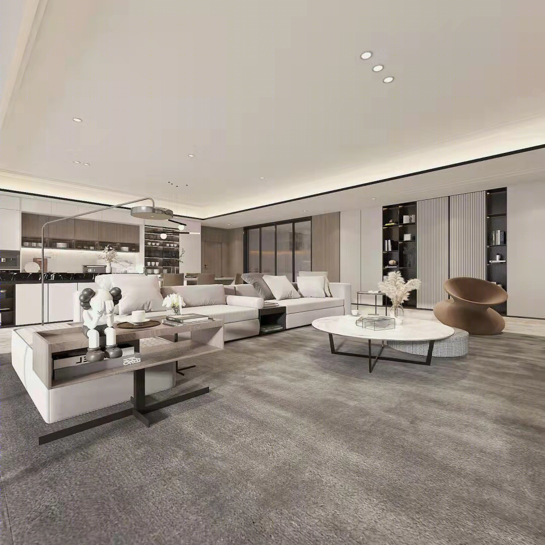打造280㎡现代轻奢大平层，极致高级灰-0