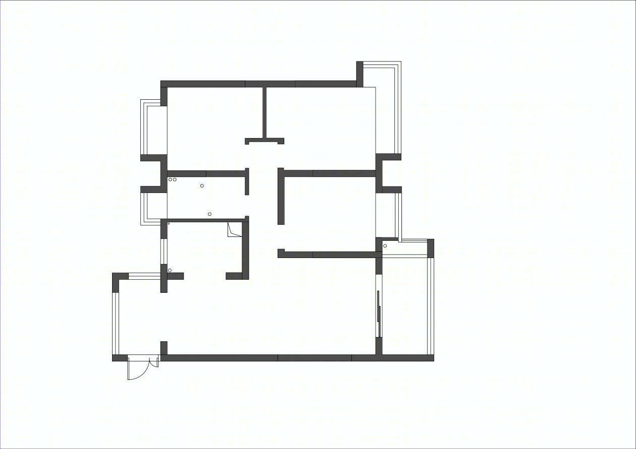 万达滨江华府北欧风三室两厅-57