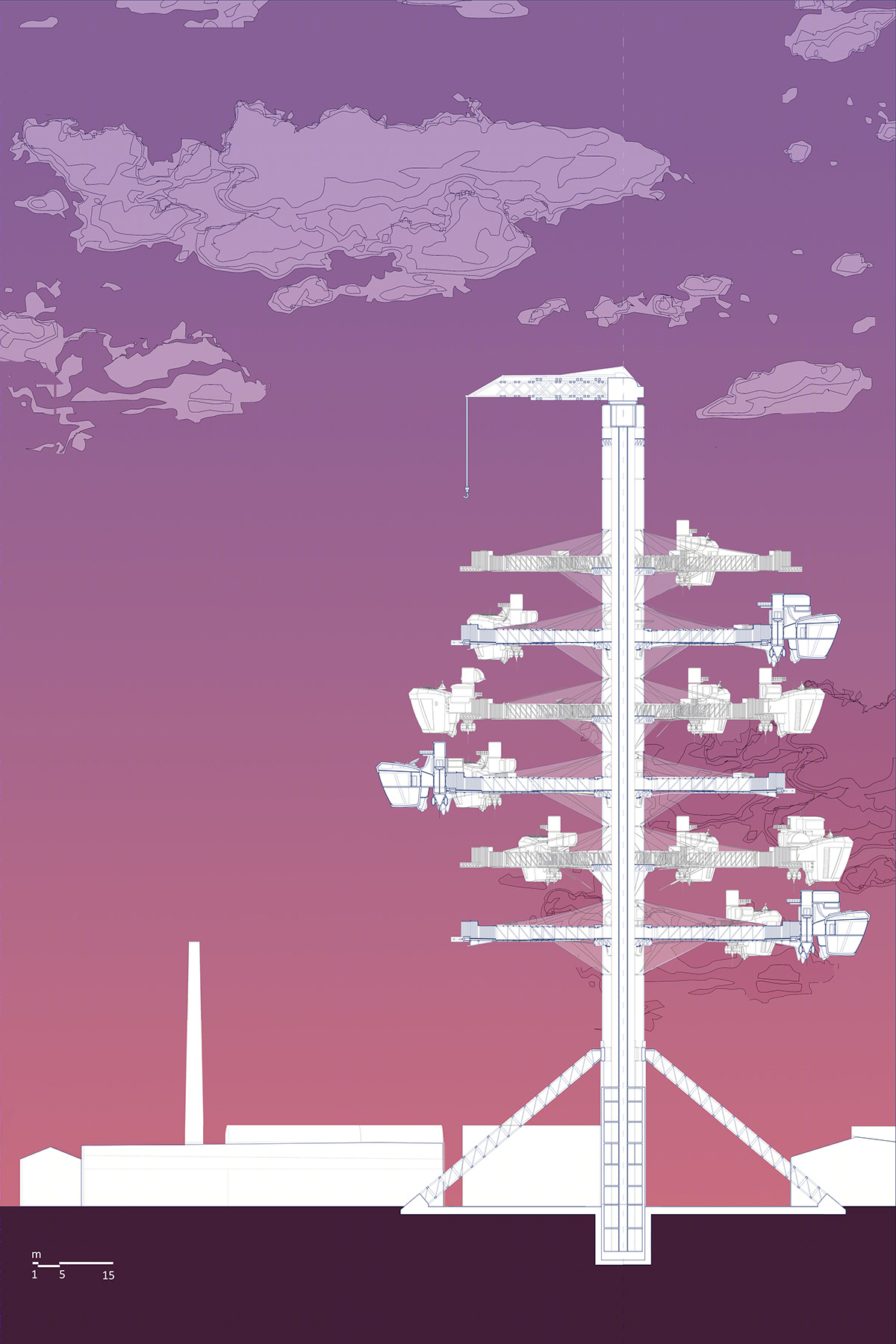 模块化烟囱住宅丨贝尔格莱德丨v. prof Igor Rajković-14