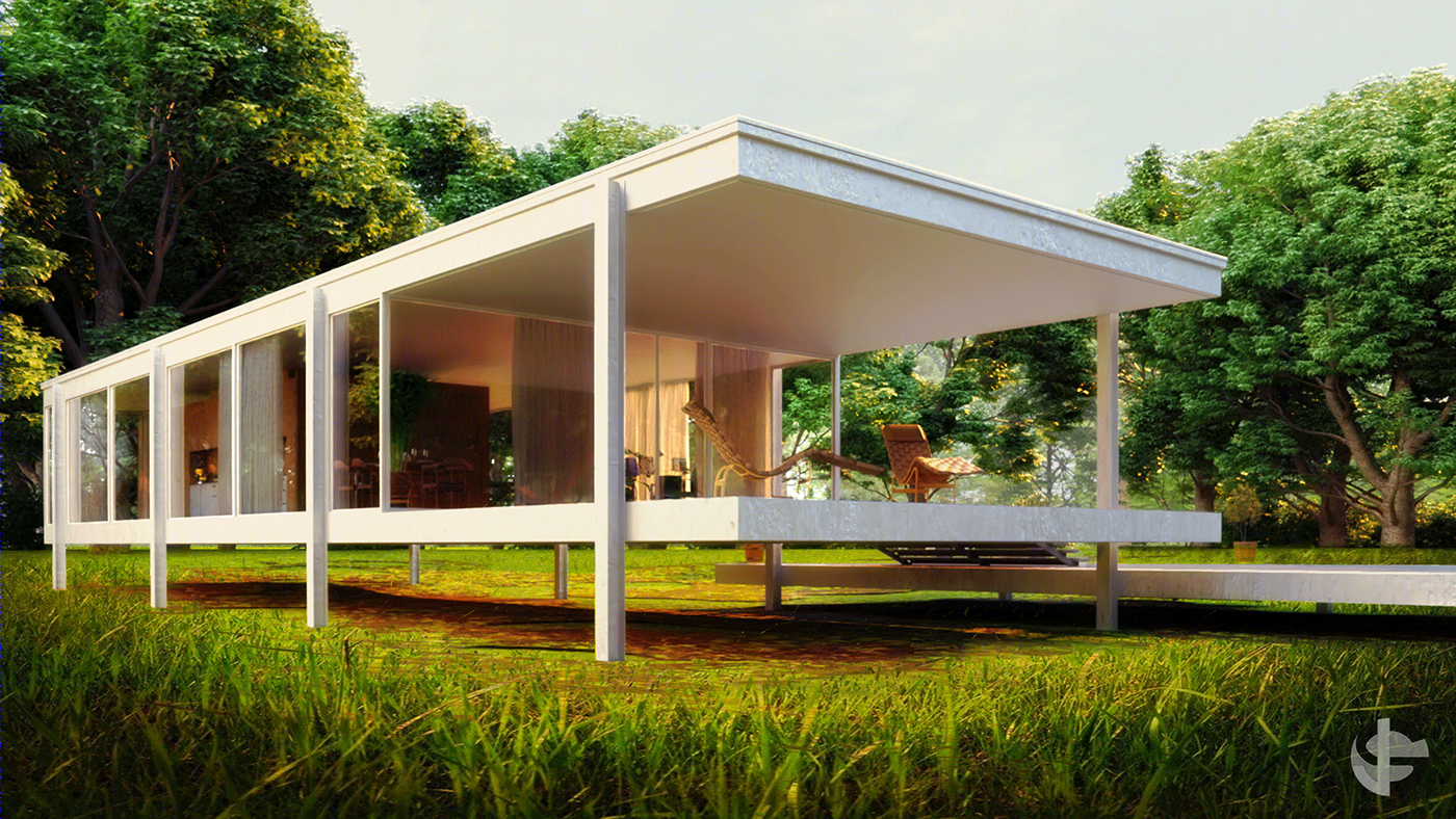 Casa Farnsworth Archviz-0