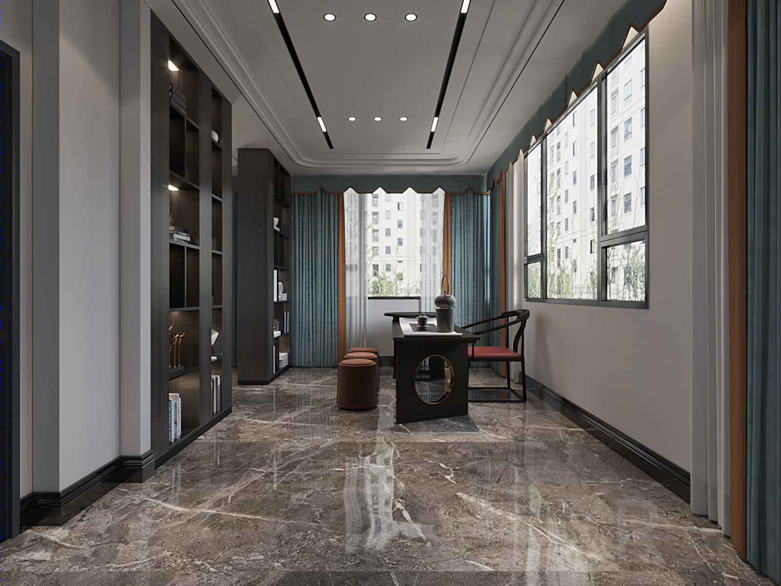 混搭风别墅设计-14