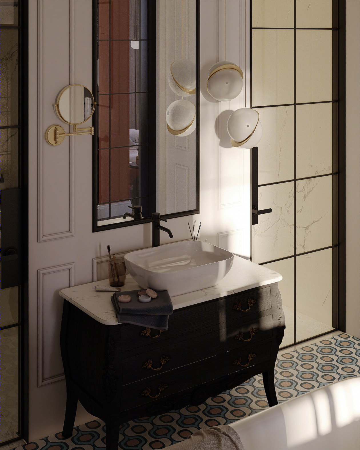 120㎡乌克兰基辅多彩空间设计-33