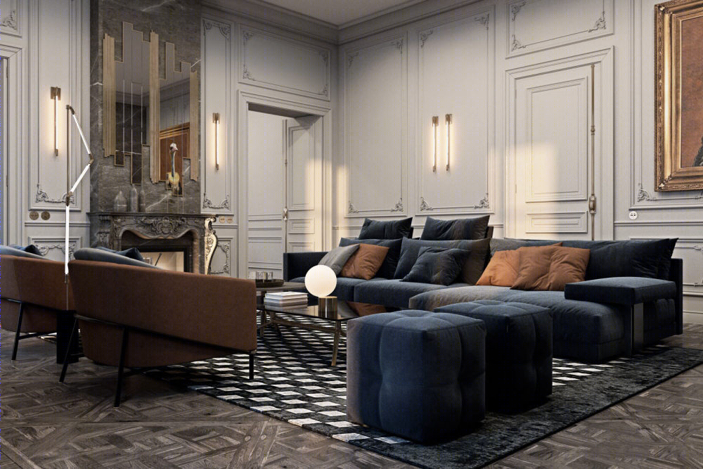 俯瞰卢浮宫·巴黎典雅私宅-6