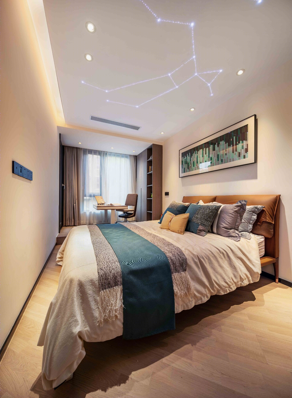 深圳高端别墅现代简约设计，竹木纤维墙板防白蚁-28