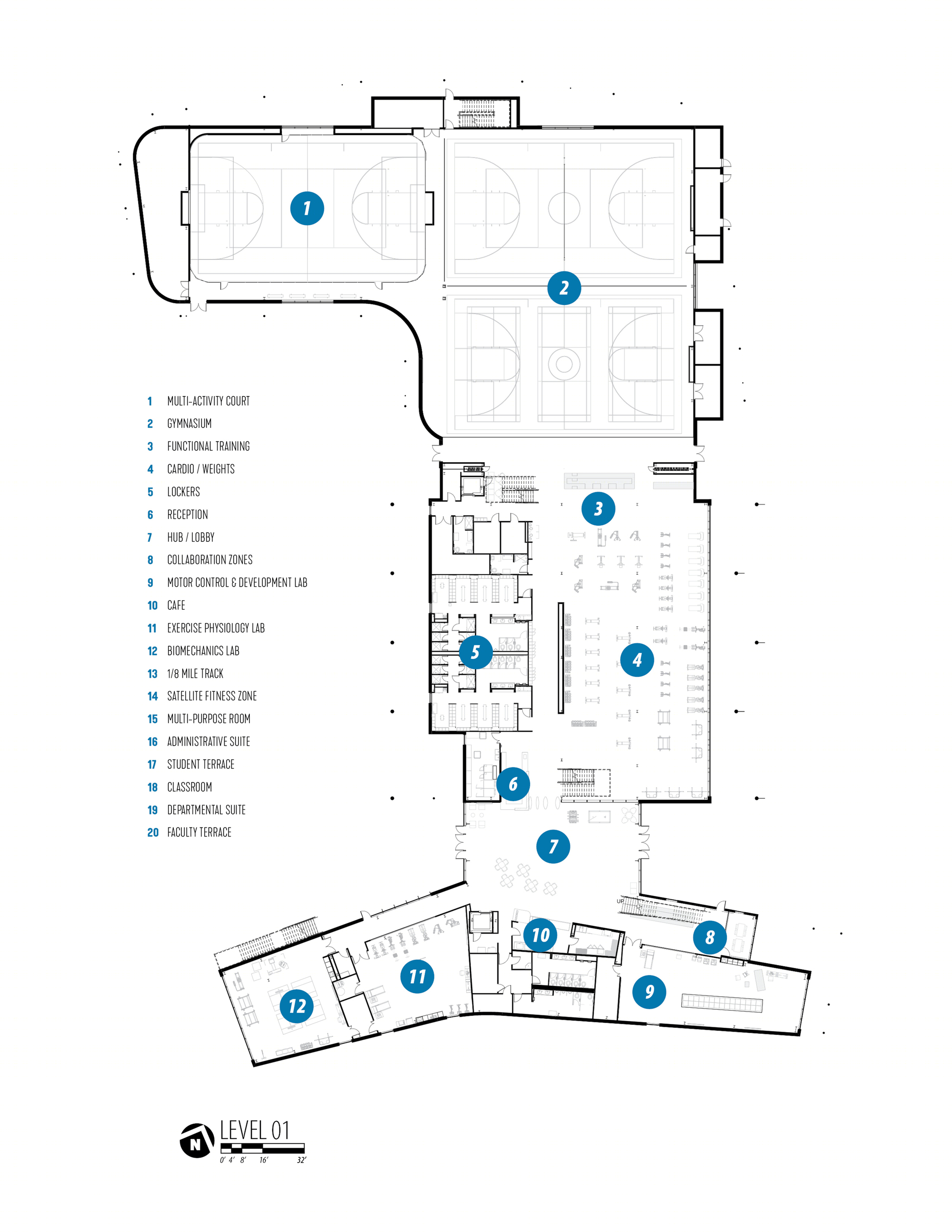 休斯顿大学 Clear Lake 健身与健康中心-4