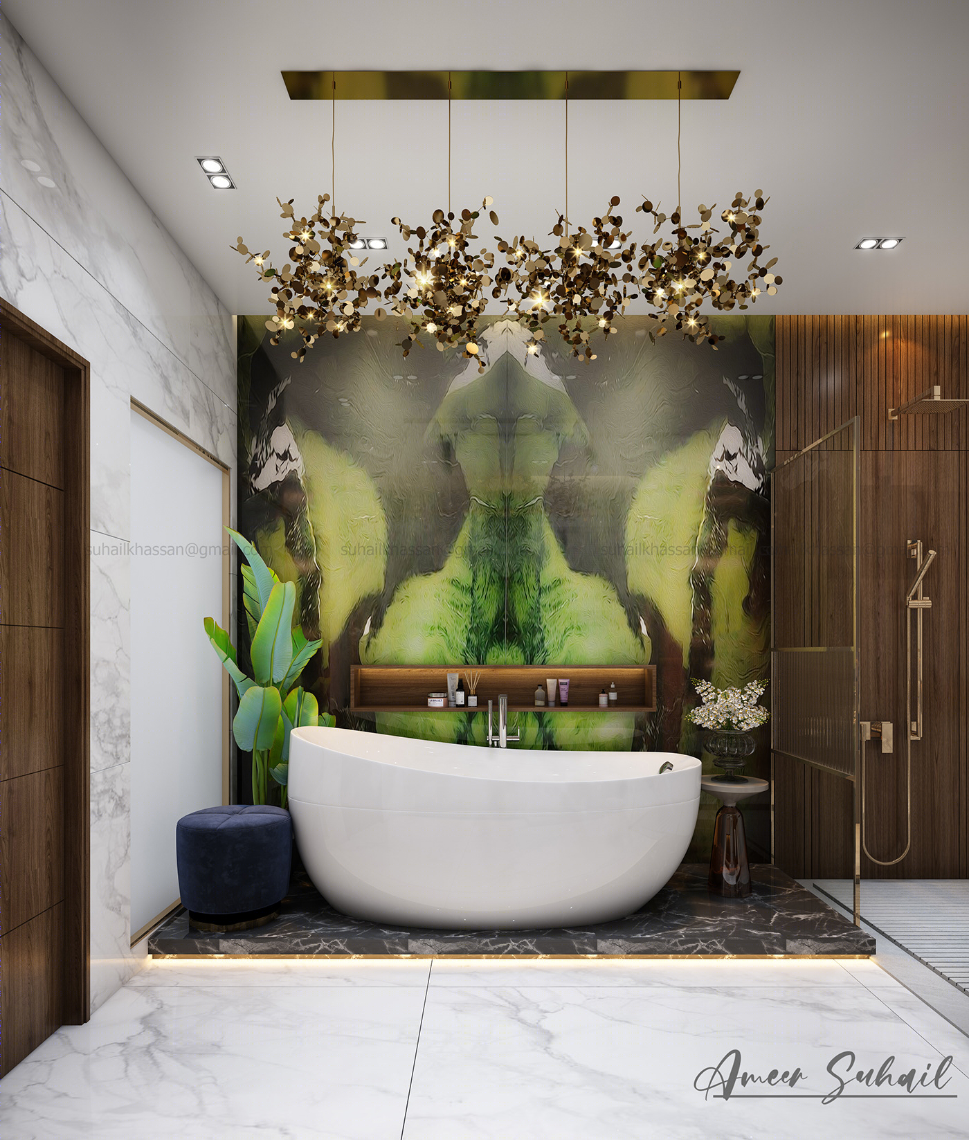 2021 年迪拜现代洗手间设计案例丨阿联酋迪拜-4