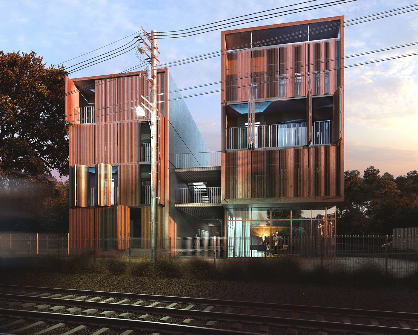 创意光影下的法国 Monsumm 建筑可视化-18