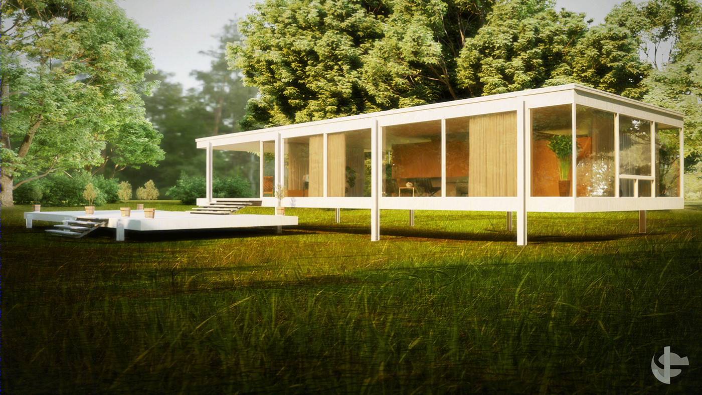 Casa Farnsworth Archviz-3