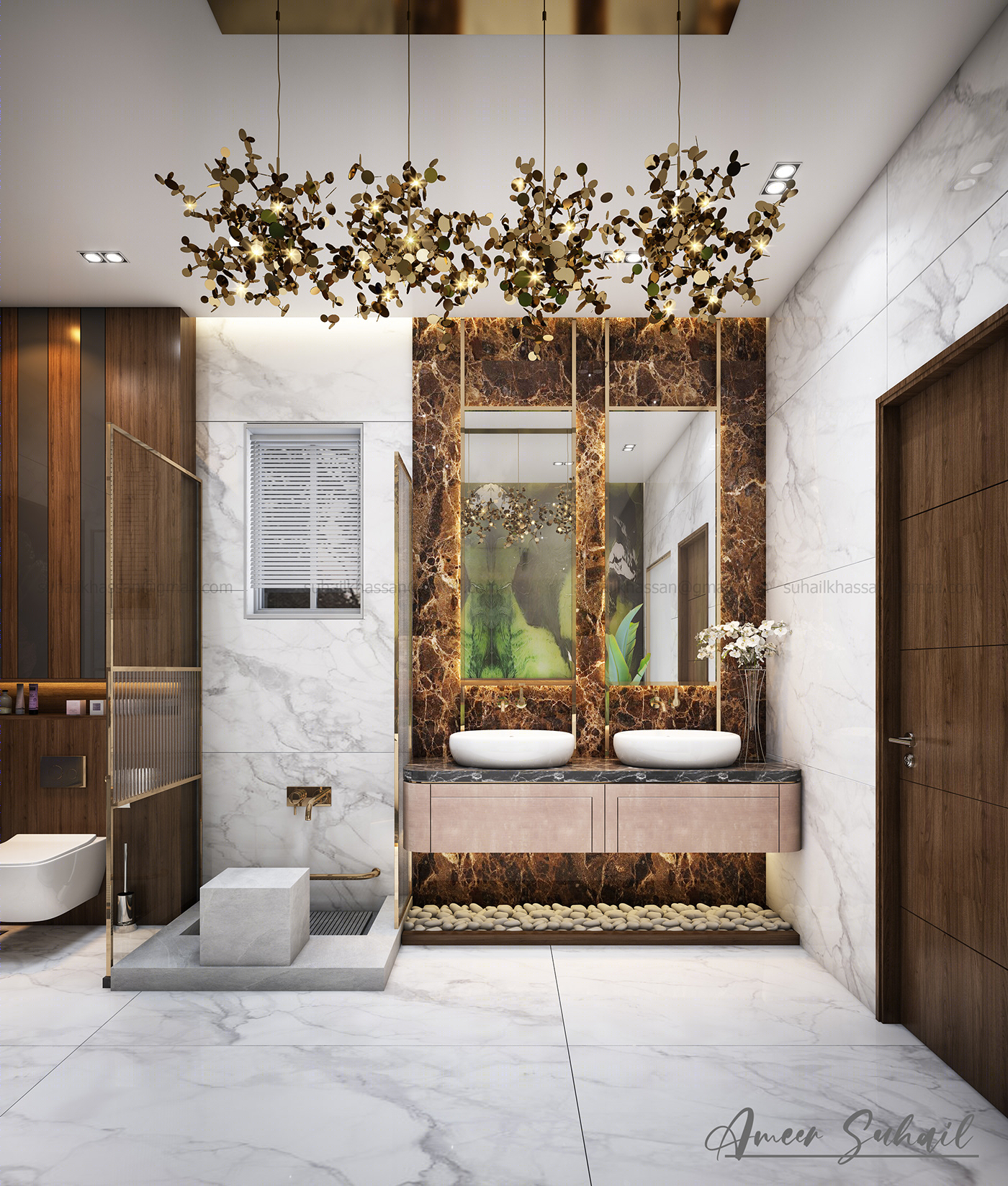 2021 年迪拜现代洗手间设计案例丨阿联酋迪拜-6