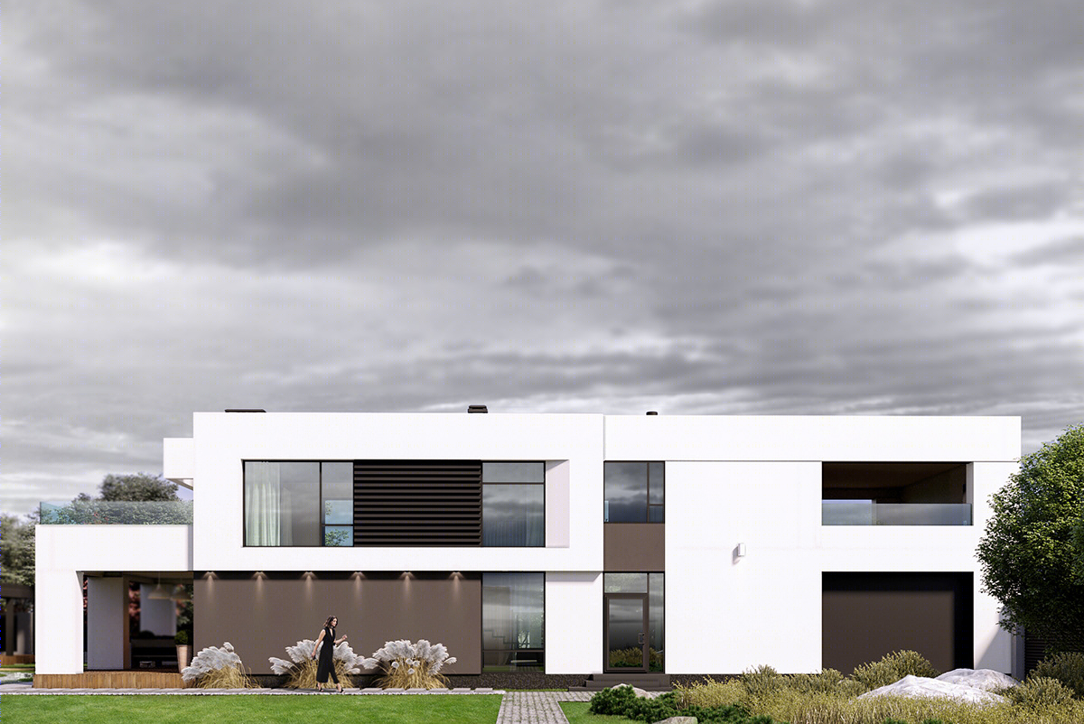 现代简约乡村别墅设计 | 打造宁静度假胜地-1